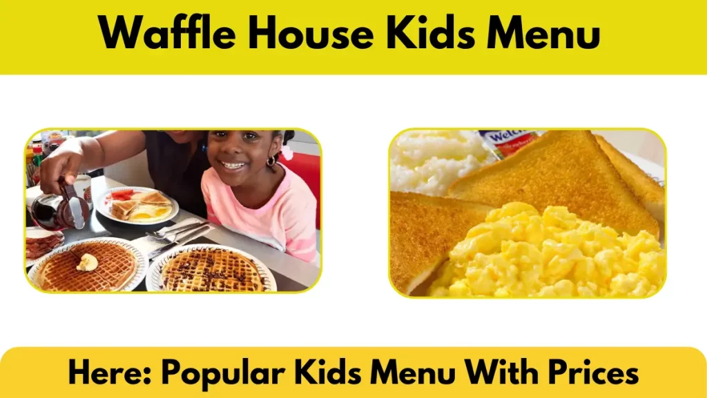 Waffle House Kids Menu