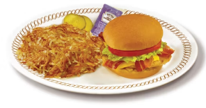 CHICKEN BACON SANDWICH DELUXE with HASHBROWNS