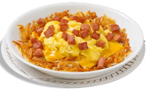 HAM EGG & CHEESE HASHBROWN BOWL