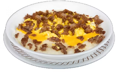SAUSAGE EGG & CHEESE GRITS BOWL