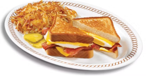 TEXAS BREAKFAST MELT with HASHBROWNS