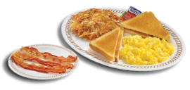 TWO EGG BREAKFAST with SIDE MEAT